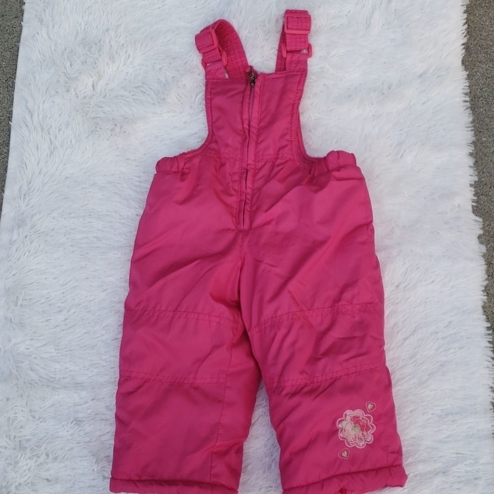 Pacific Trails girls winter snow bibs 12 mo